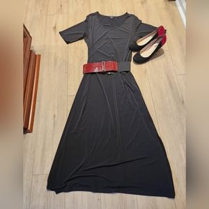 ❤️JBS 🖤Maxi Dress❤️Belt. NWOT